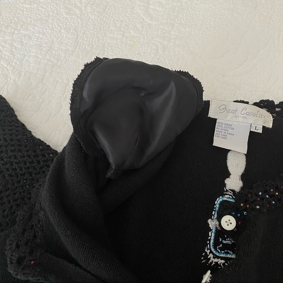 Great Cavalier Vintage Perfume and Purse Sweater - L - Picture 7 of 16